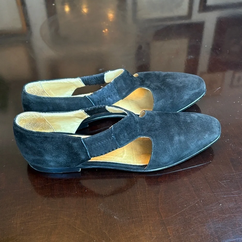 🐓 Calvin Klein Black Suede Flats: